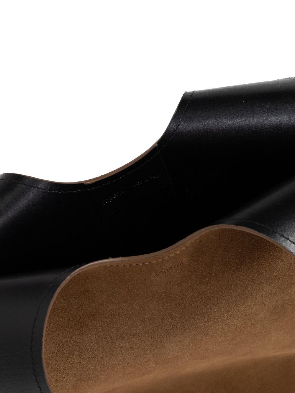 COPERNI Borsa tote Double Heart in pelle suede marrone