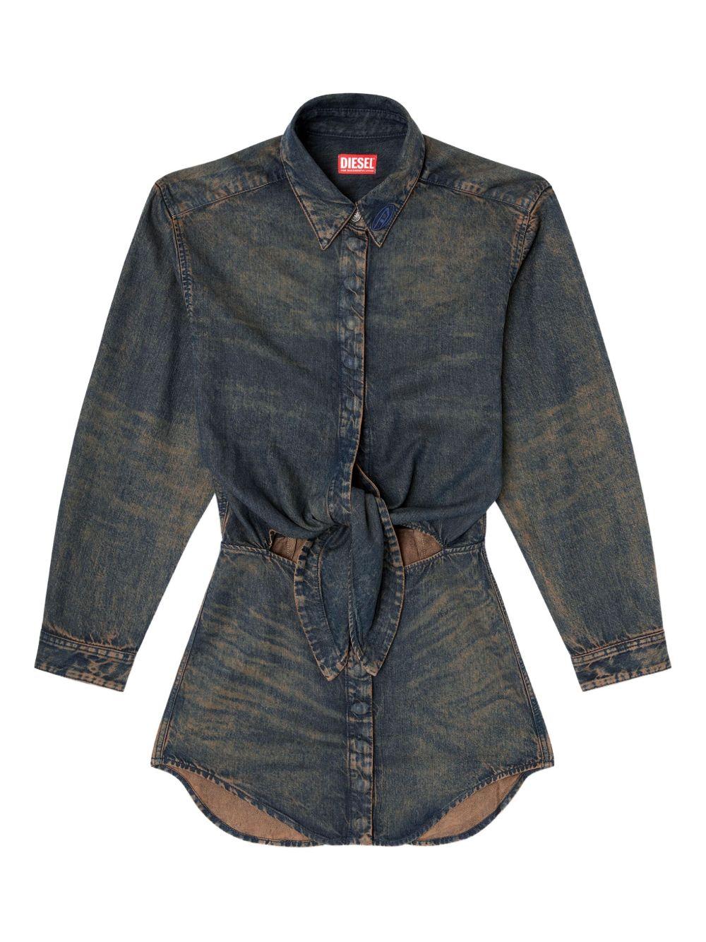 DIESEL Miniabito blu navy `DE-SUSAN-S`