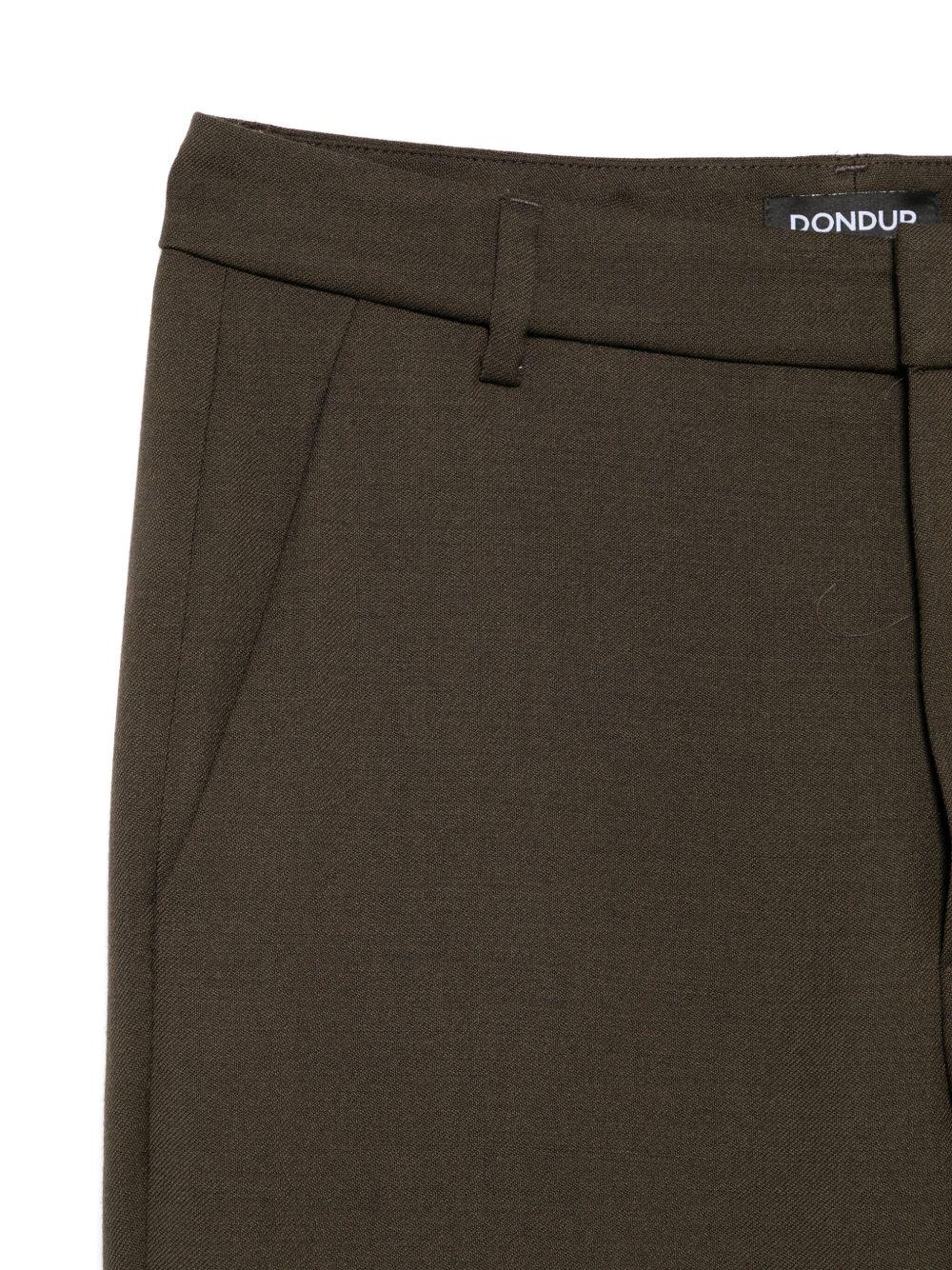 DONDUP Pantaloni marroni in lana