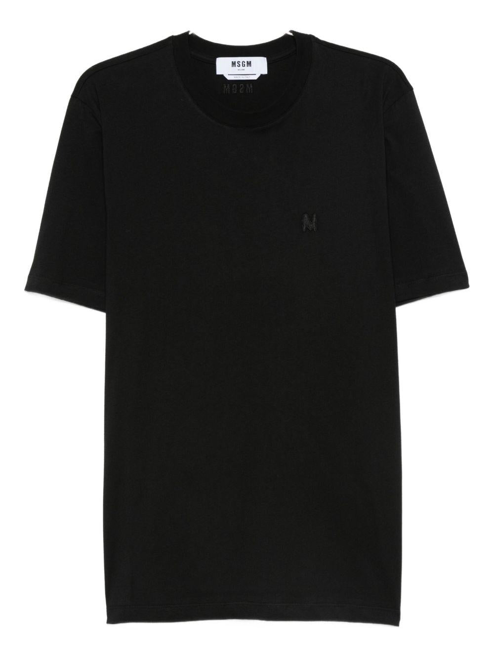 MSGM T-shirt in cotone nero