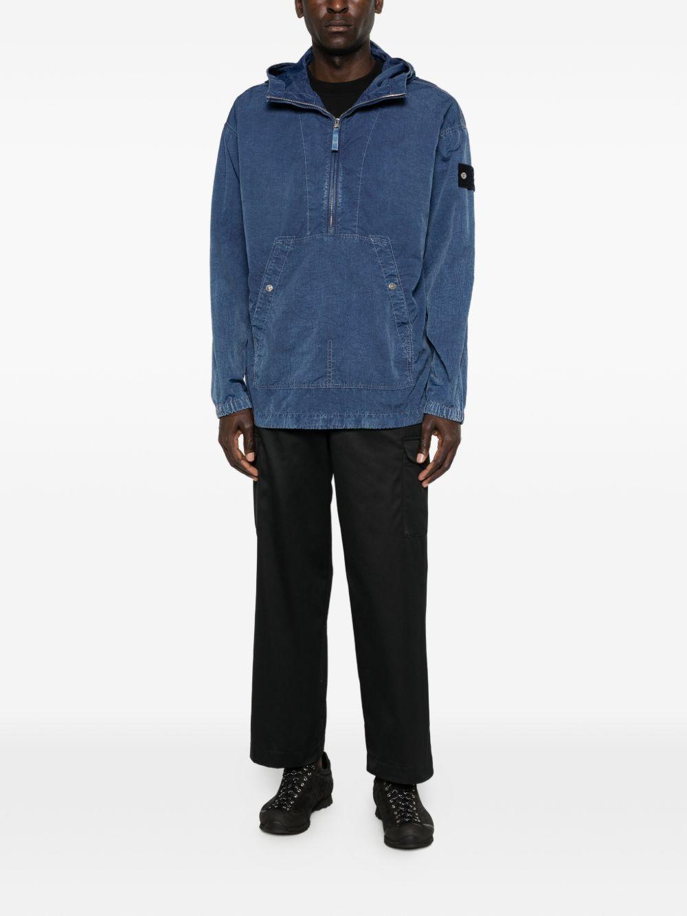 STONE ISLAND Giacca a vento con cappuccio e patch logo