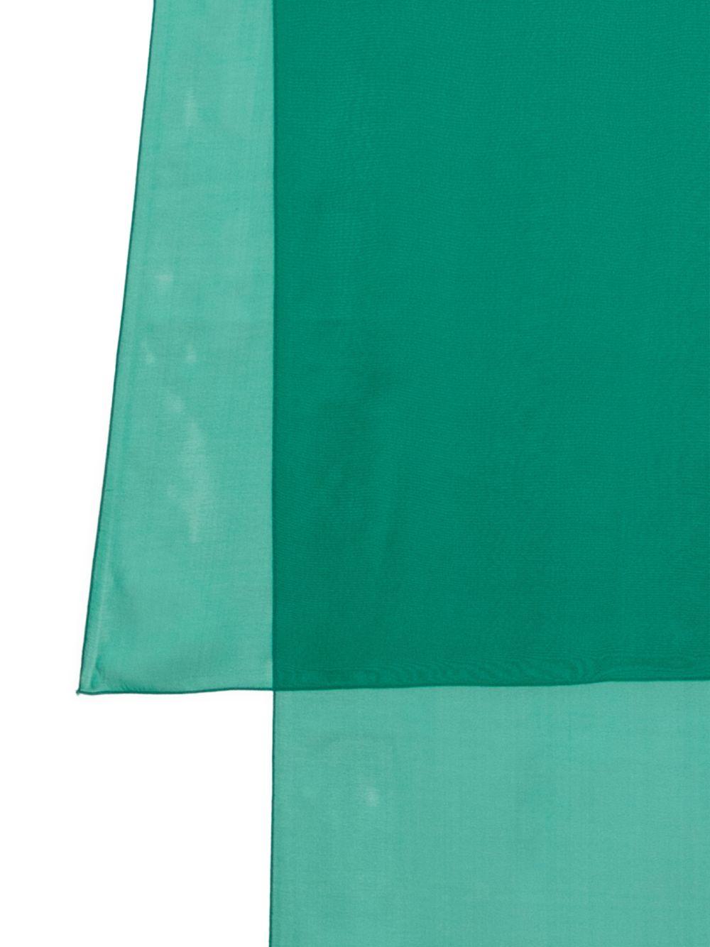 RAQUEL DINIZ Foulard in seta verde