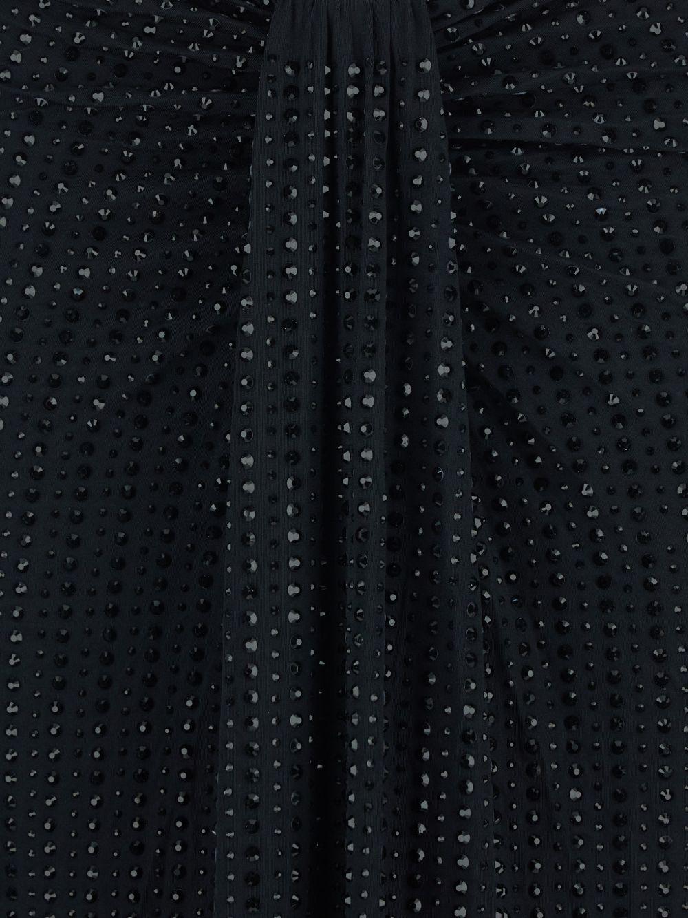 VENUJA Maxi gonna Malibu con strass e drappeggio
