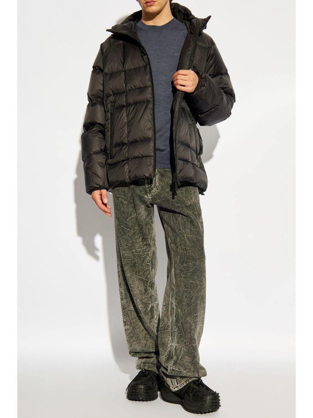 DSQUARED2 Maglia in lana vergine grigia con logo