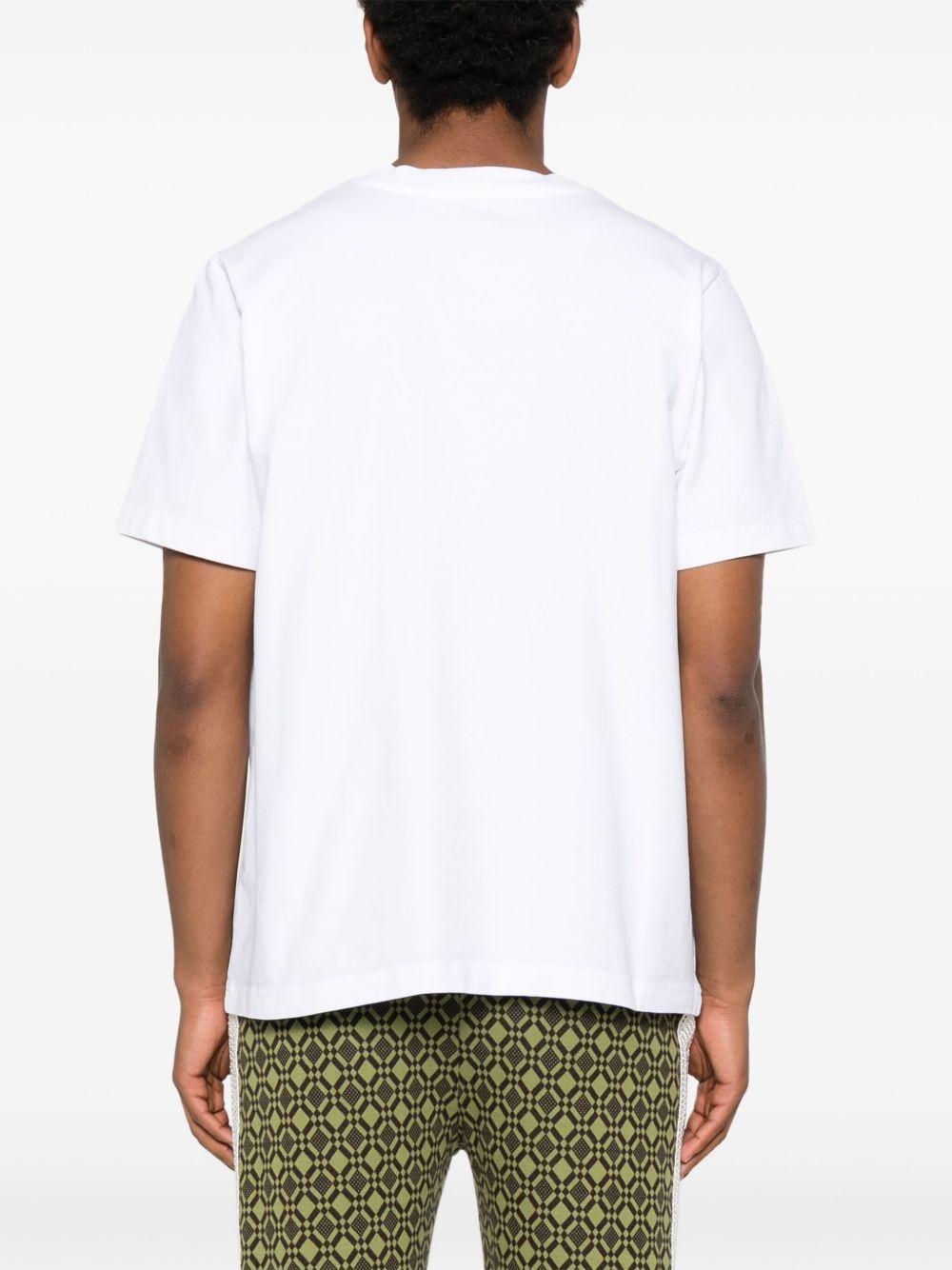 CASABLANCA T-shirt 'Tennis Club' in cotone bianco con stampa