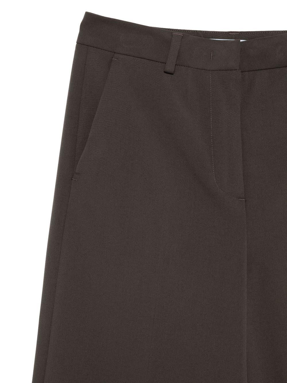 BLUGIRL Pantaloni wide-leg marroni