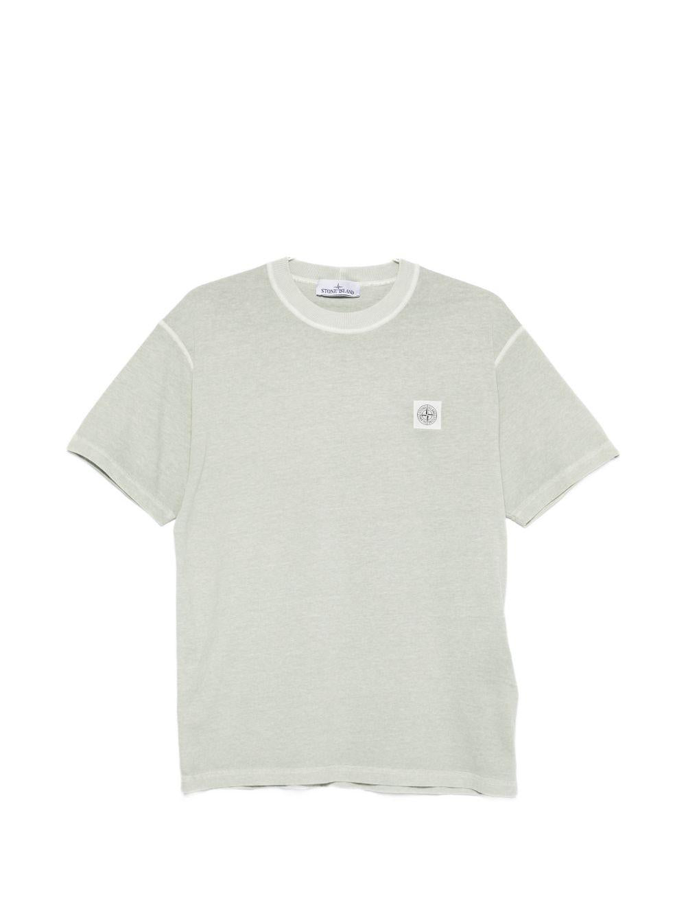 STONE ISLAND T-shirt a maniche corte verde chiaro