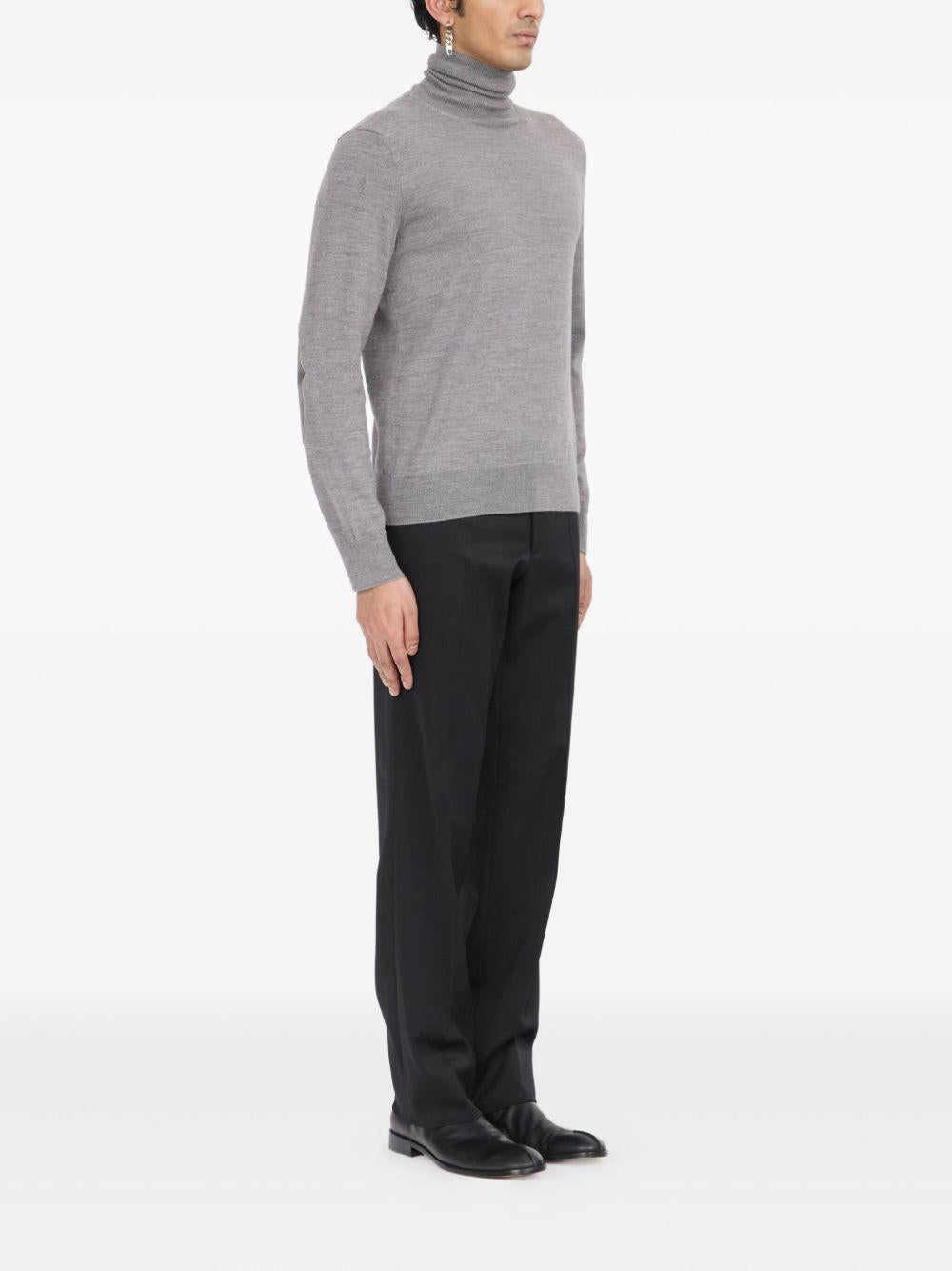 MM6 MAISON MARGIELA Maglia a collo alto grigia