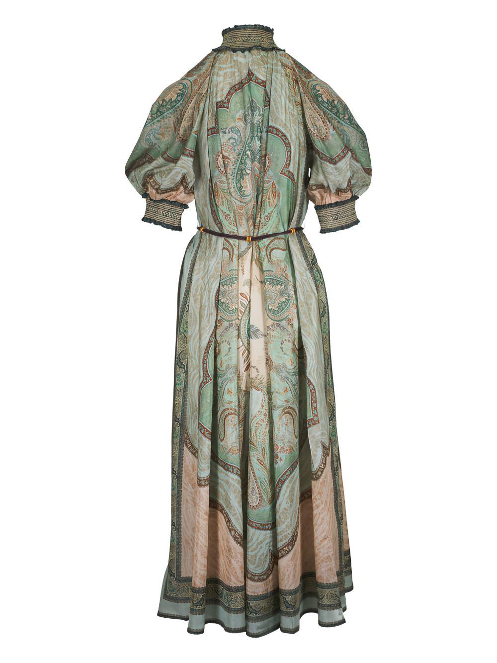 ZIMMERMANN Abito lungo in seta con fantasia