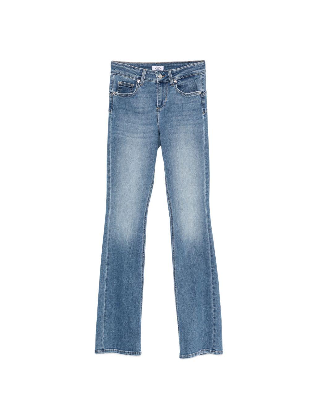 LIUJO Blu jeans effetto wash con tasche