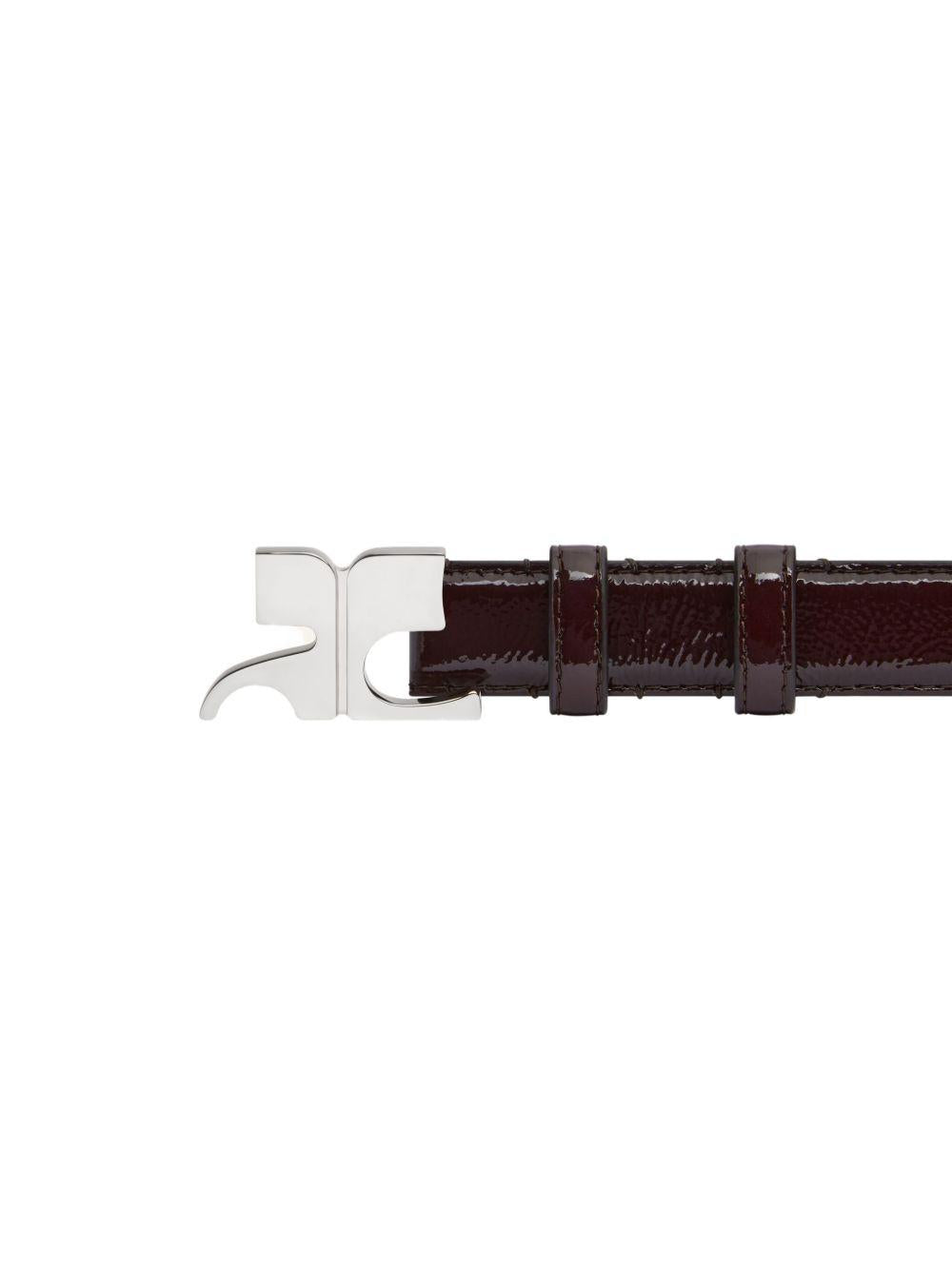 COURREGES Cintura in naplack burgundy