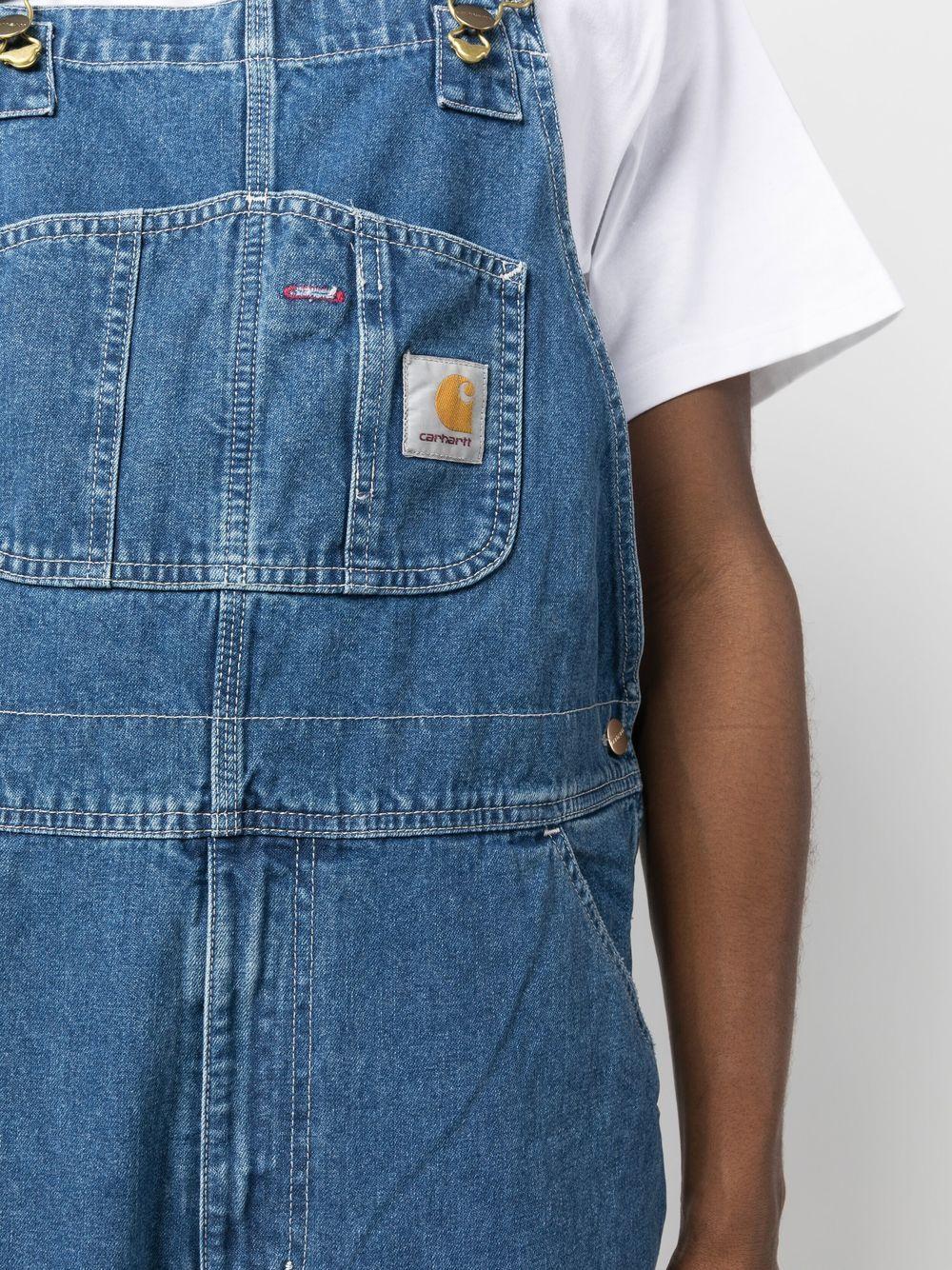 CARHARTT WIP Salopette in denim con bretelle regolabili
