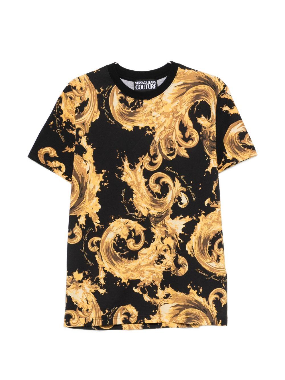 VERSACE JEANS COUTURE T-shirt in cotone con stampa