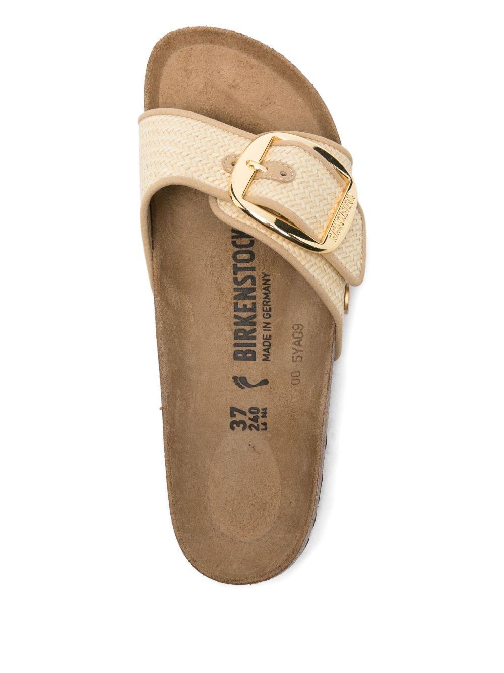 BIRKENSTOCK Ciabatte Madrid in canvas con fibbia dorata