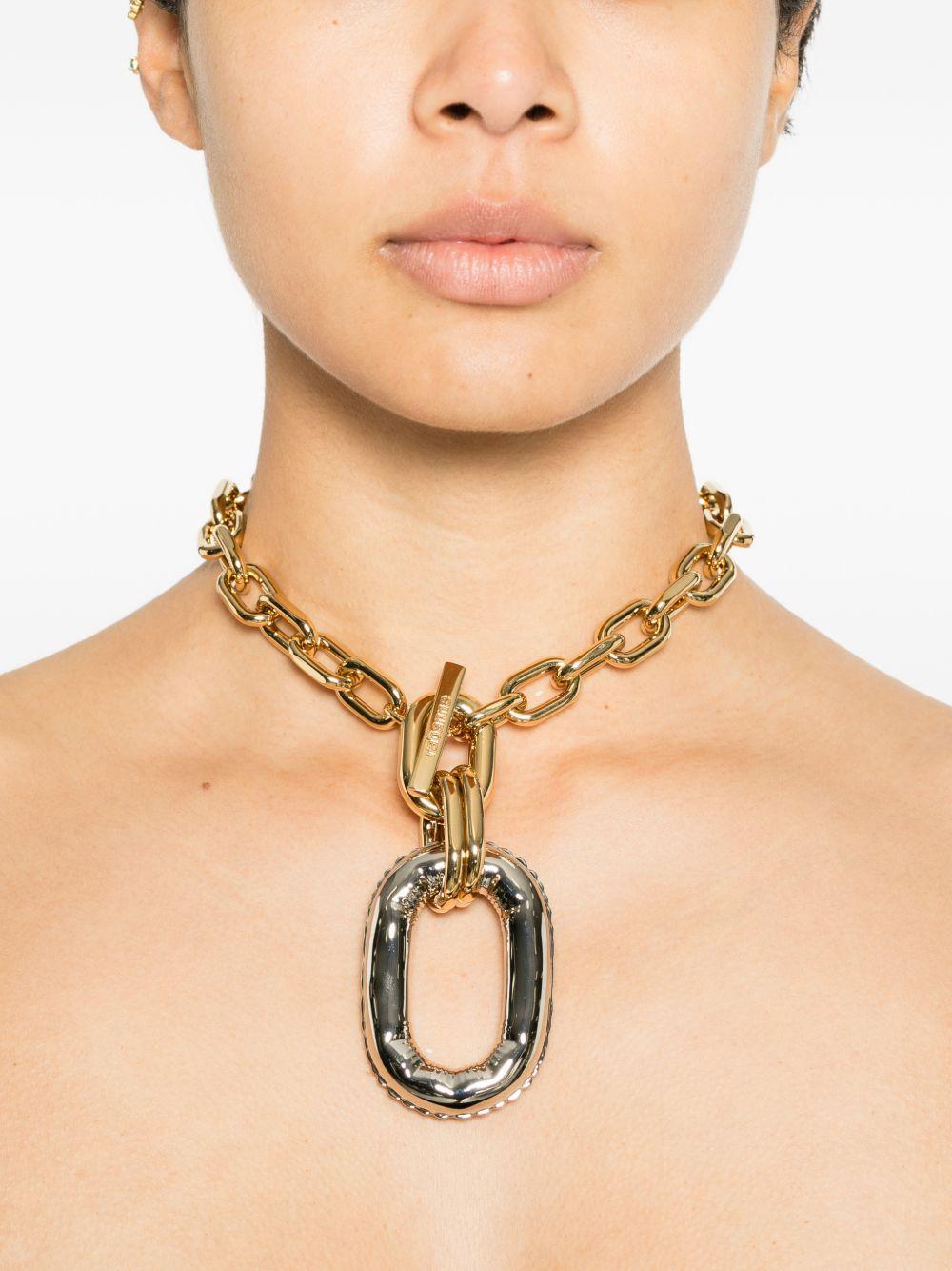 RABANNE Collana a catena dorata