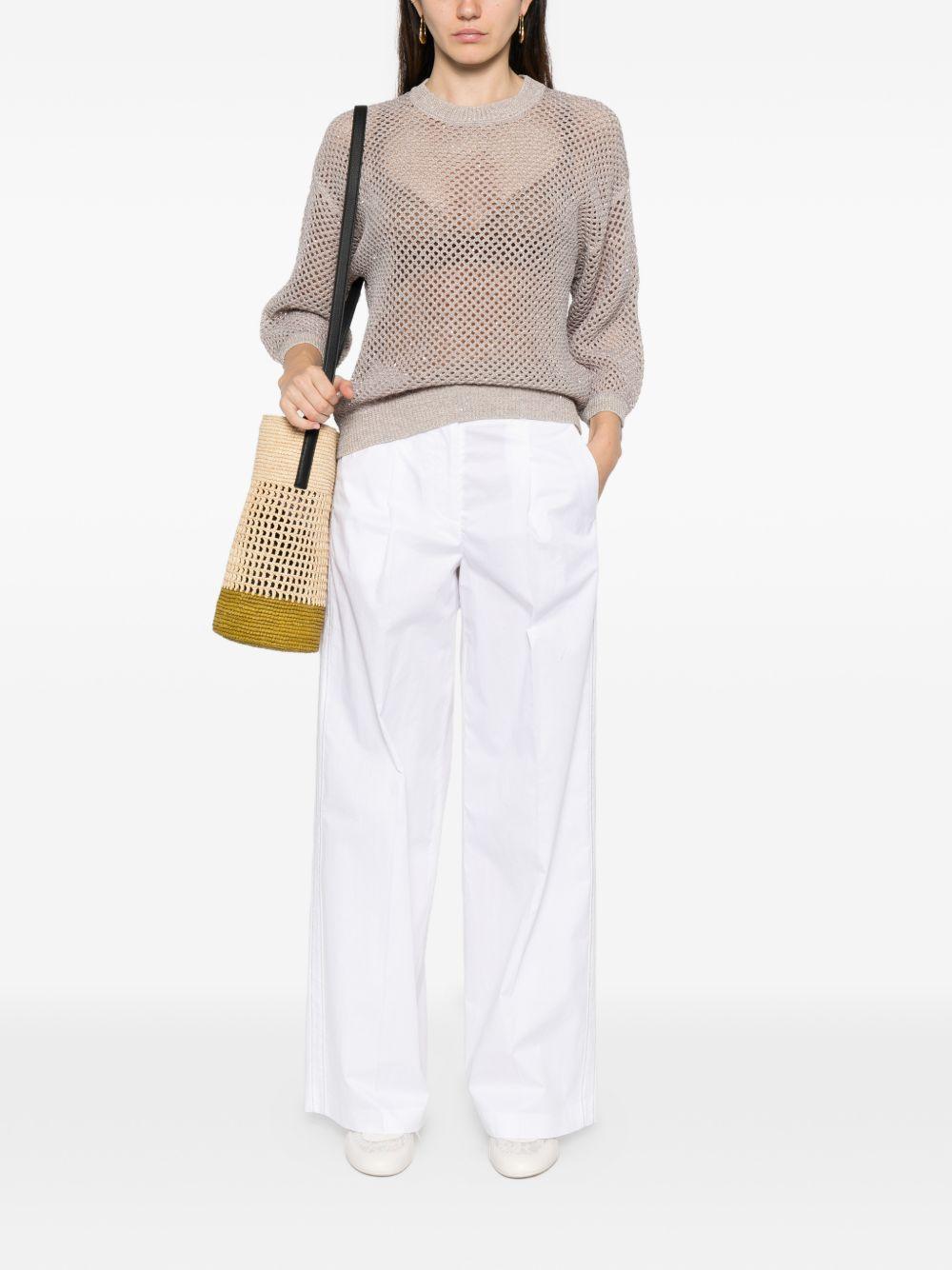 PESERICO Maglia traforata girocollo