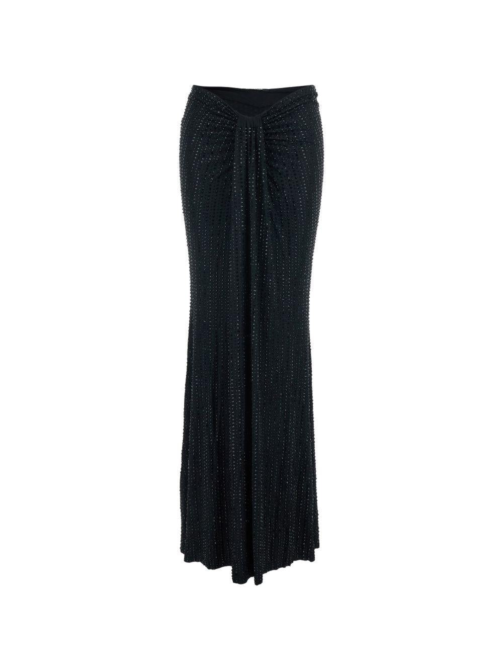 VENUJA Maxi gonna Malibu con strass e drappeggio