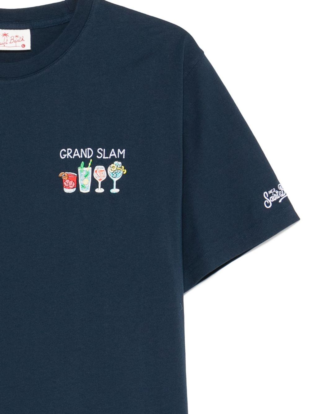 MC2 SAINT BARTH T-shirt Portofino in cotone blu navy