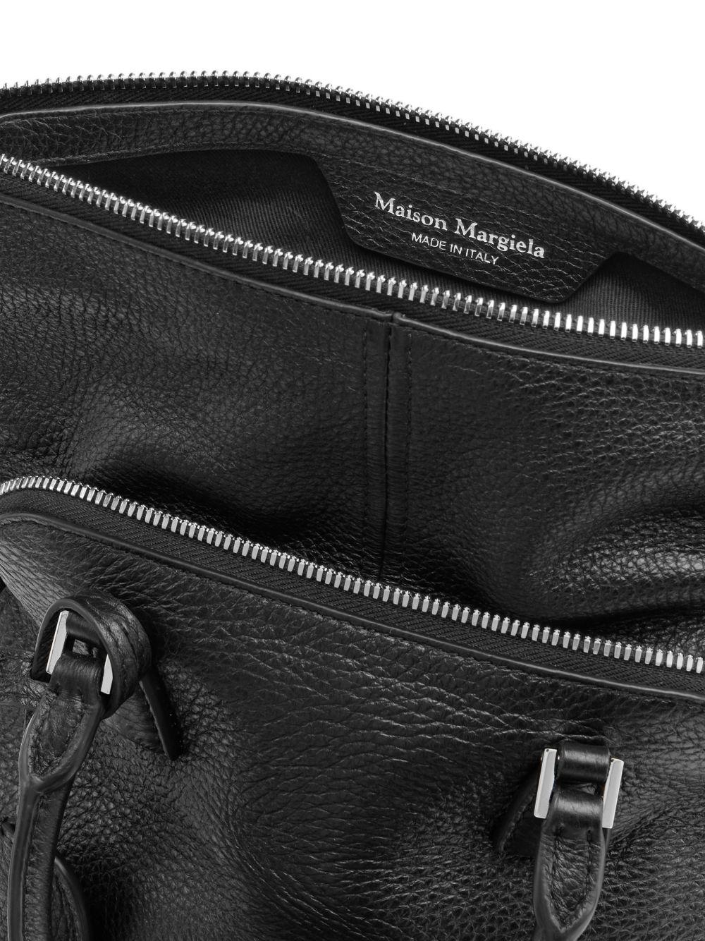 MAISON MARGIELA Borsa nera in pelle di vitello