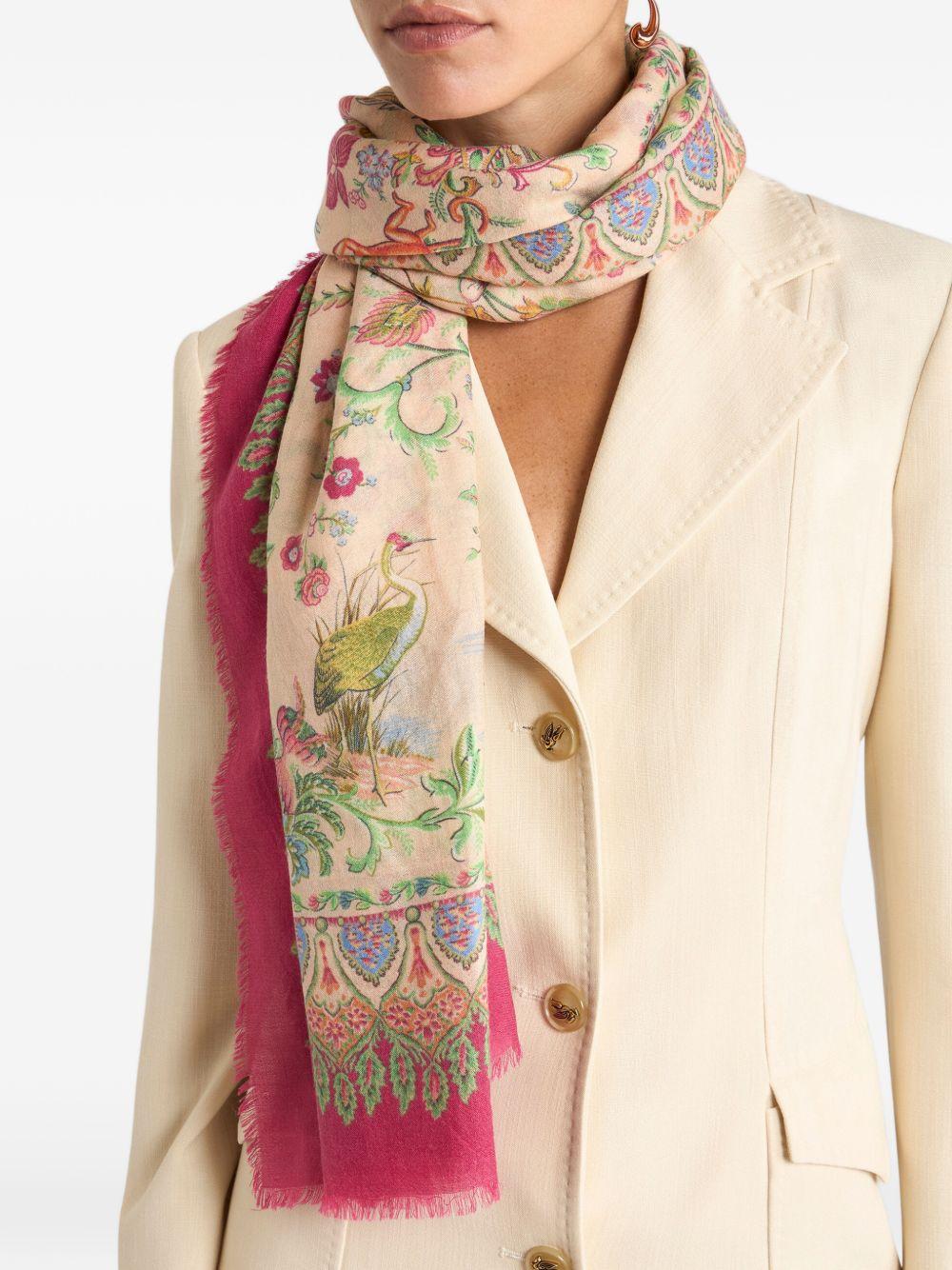 ETRO Sciarpa con fantasia multicolore
