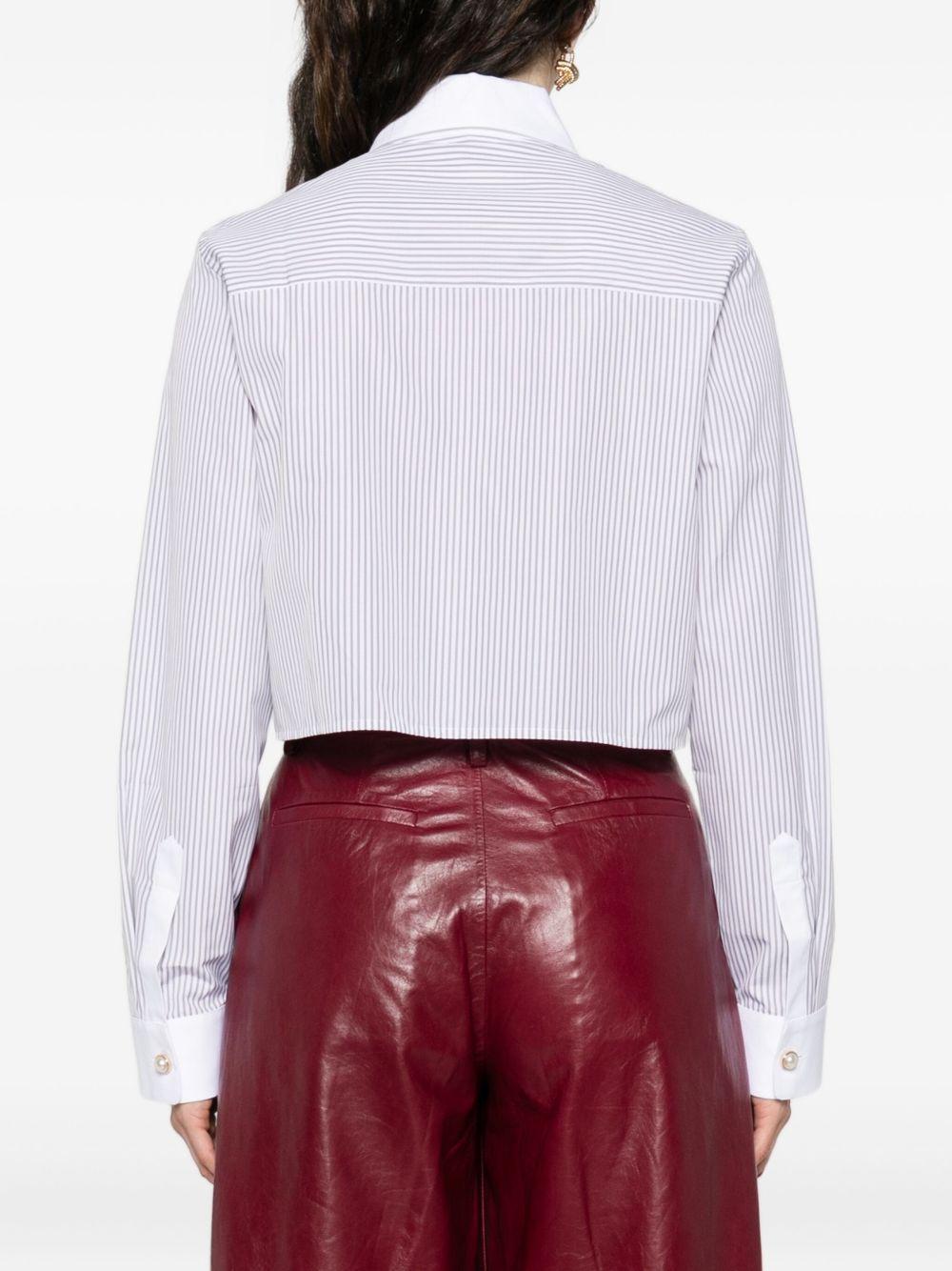 CASABLANCA Camicia crop con logo