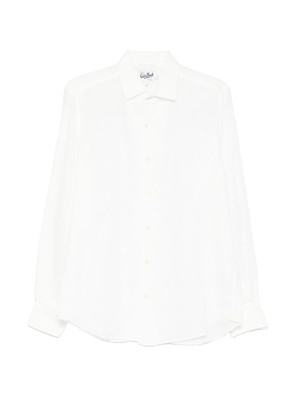 MC2 SAINT BARTH Camicia Raphael in lino bianco