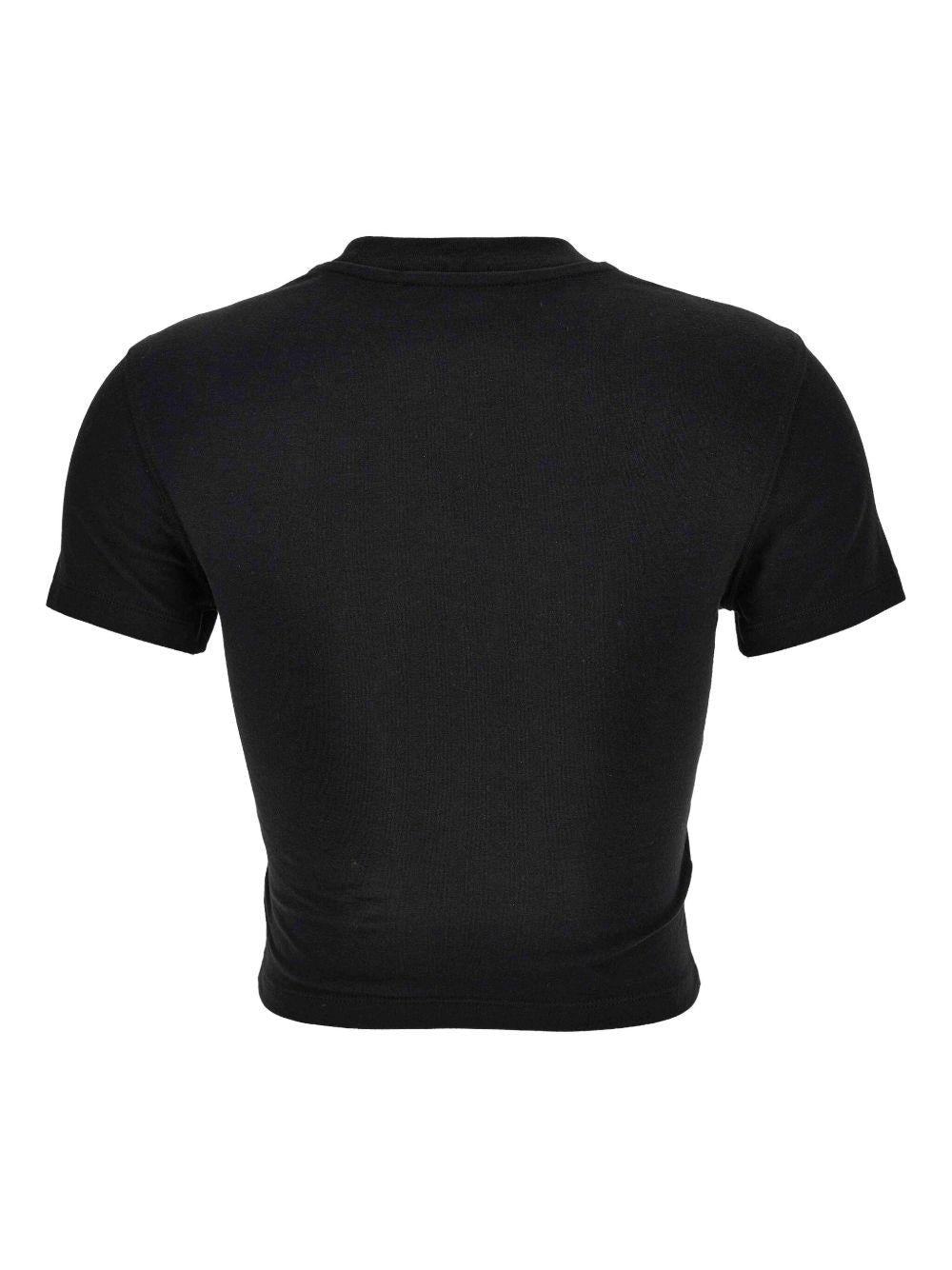 VERSACE JEANS COUTURE T-Shirt girocollo in cotone bianco con stampa