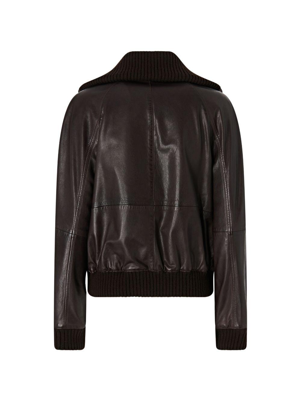 PINKO Giacca Bluma in ecopelle con zip