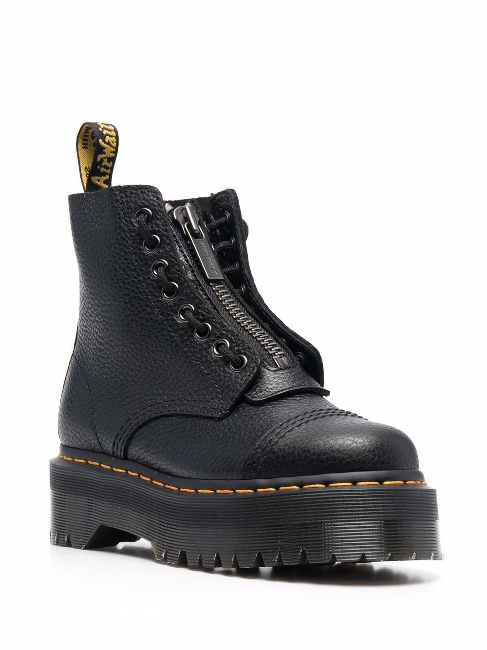 DR MARTENS Stivali stringati in pelle nera 'Sinclair'
