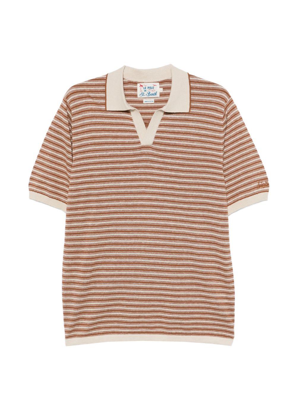 MC2 SAINT BARTH Polo Sloan in cotone a righe orizzontali