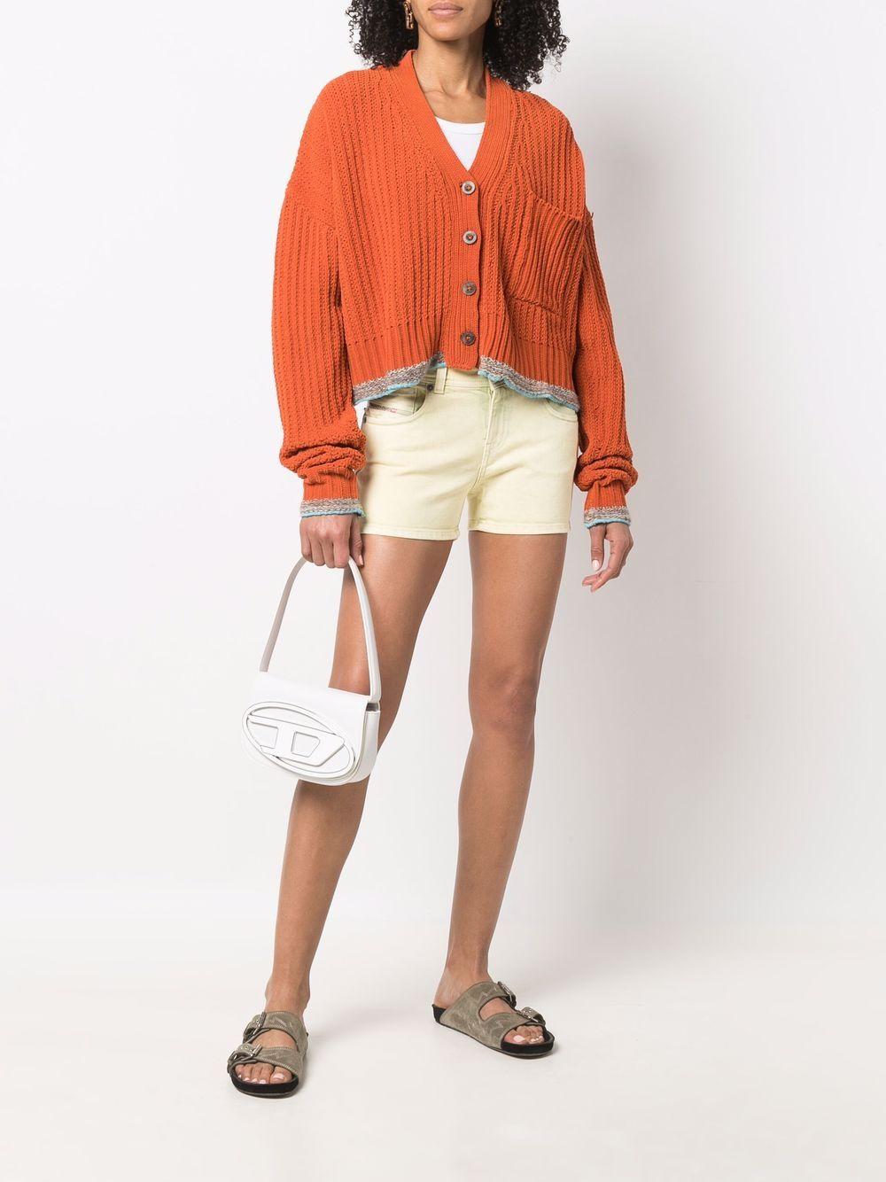 DIESEL Borsa '1DR' in nappa bianca