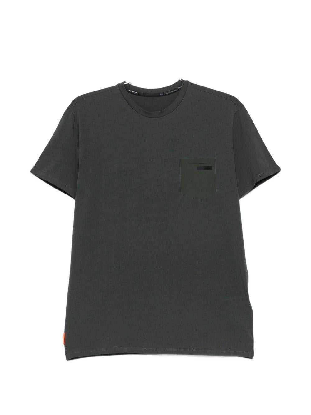 RRD ROBERTO RICCI DESIGNS T-shirt in cotone verde con tasca