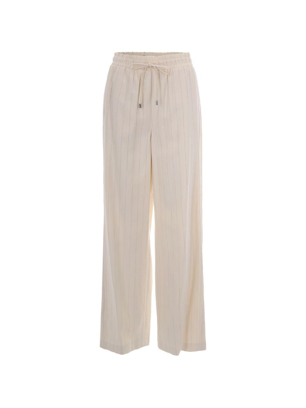 LIUJO Pantaloni lunghi beige chiaro con coulisse in vita