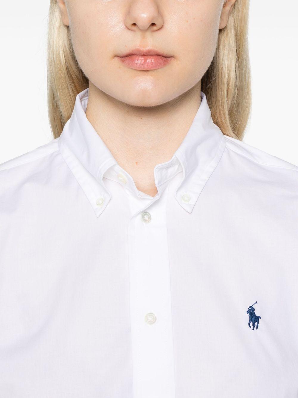 POLO RALPH LAUREN Camicia bianca stretch