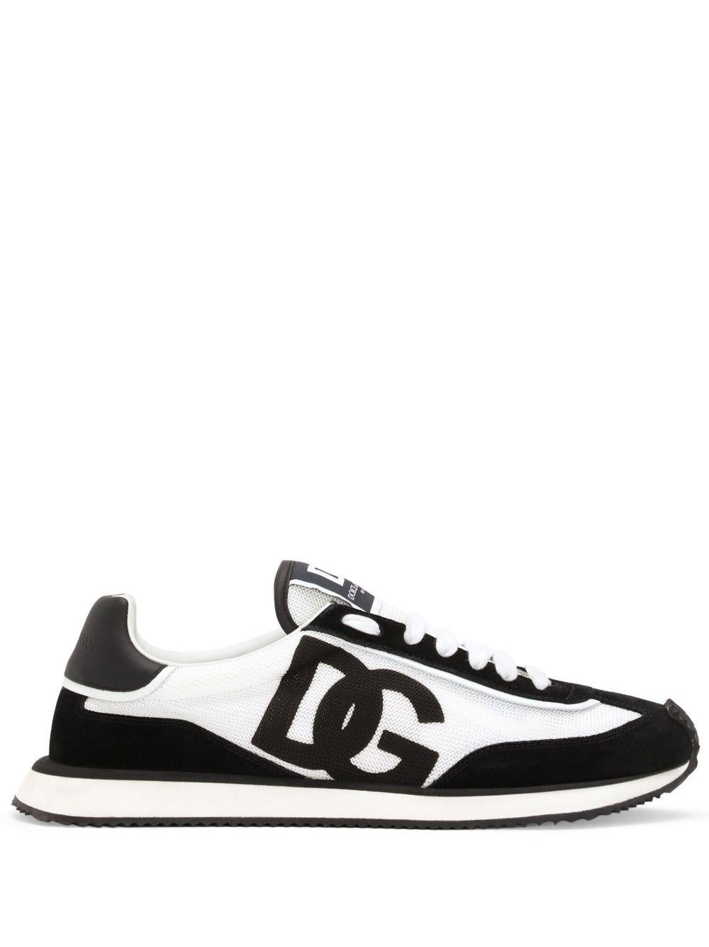 DOLCE e GABBANA Sneakers 'DG Cushion' nere e bianche