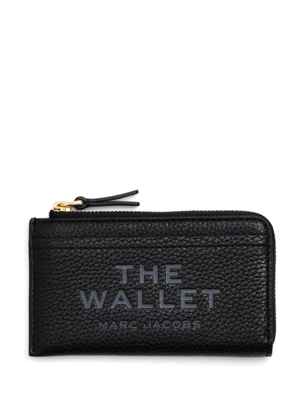 MARC JACOBS Portafoglio 'The Leather Top Zip Multi Wallet' in pelle nera