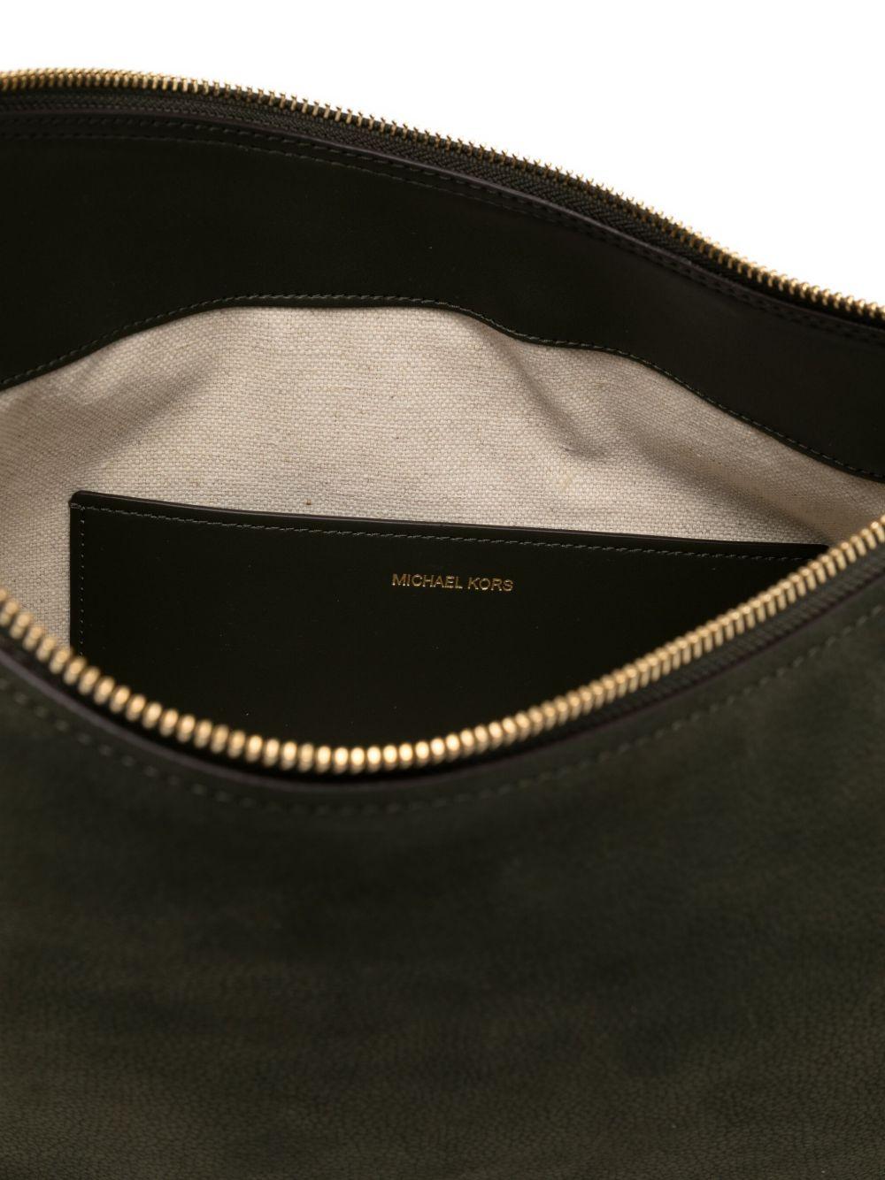 MICHAEL KORS Borsa hobo Nolita Medium in pelle verde militare