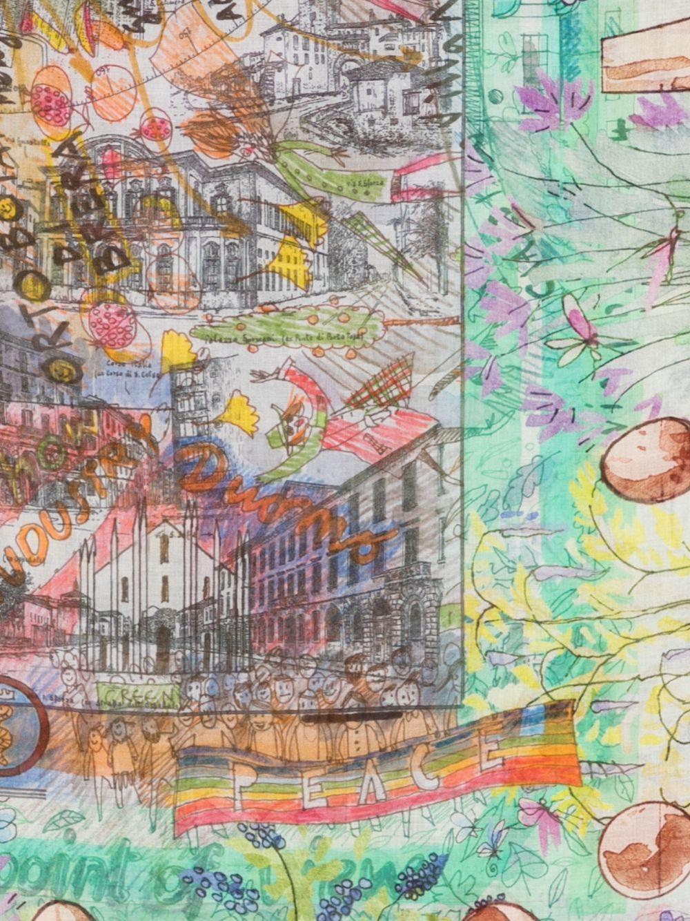 FALIERO SARTI Foulard Milano multicolore