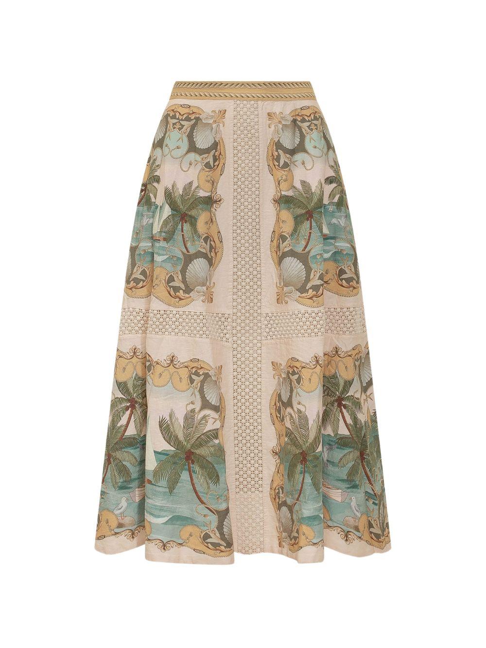 FARM RIO Gonna midi con stampa floreale multicolore