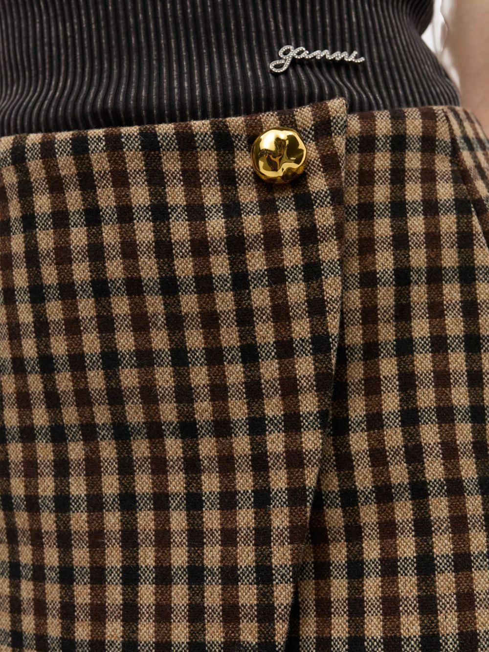 GANNI Minigonna a quadri