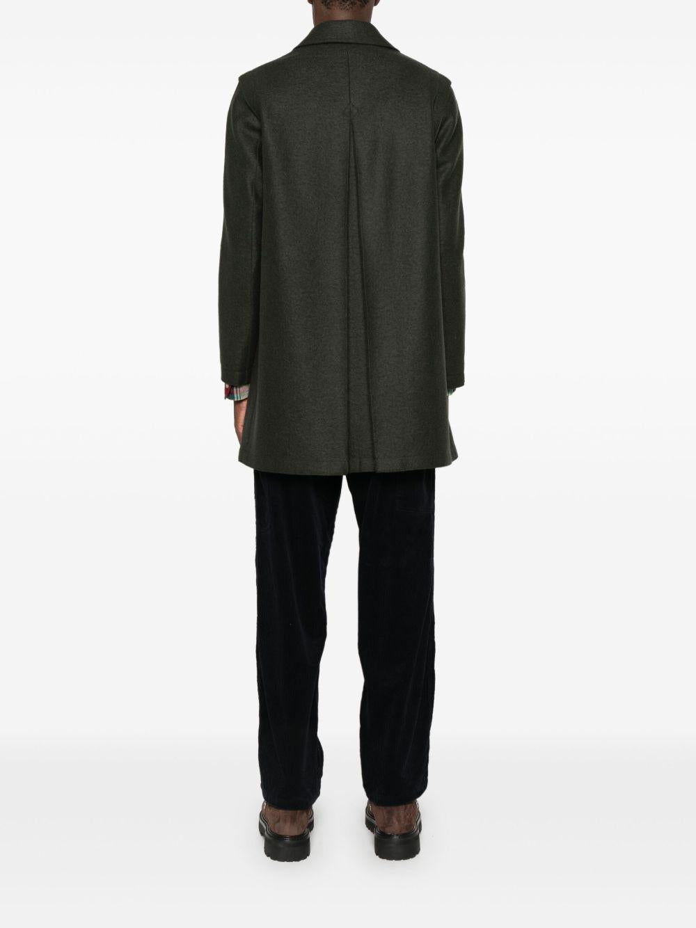 LODENFREY Cappotto lungo nero in lana