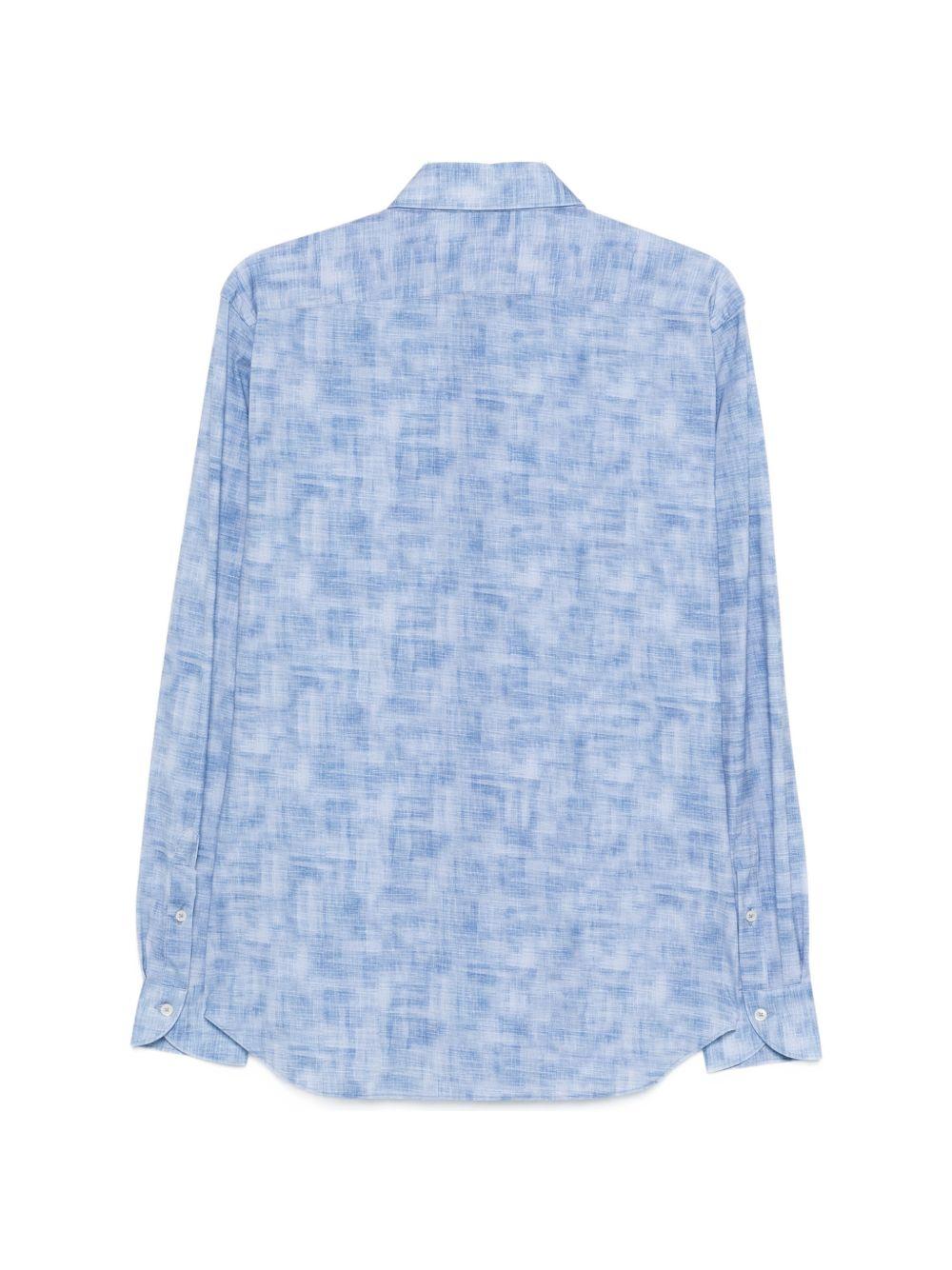 XACUS Camicia Active blu fantasia