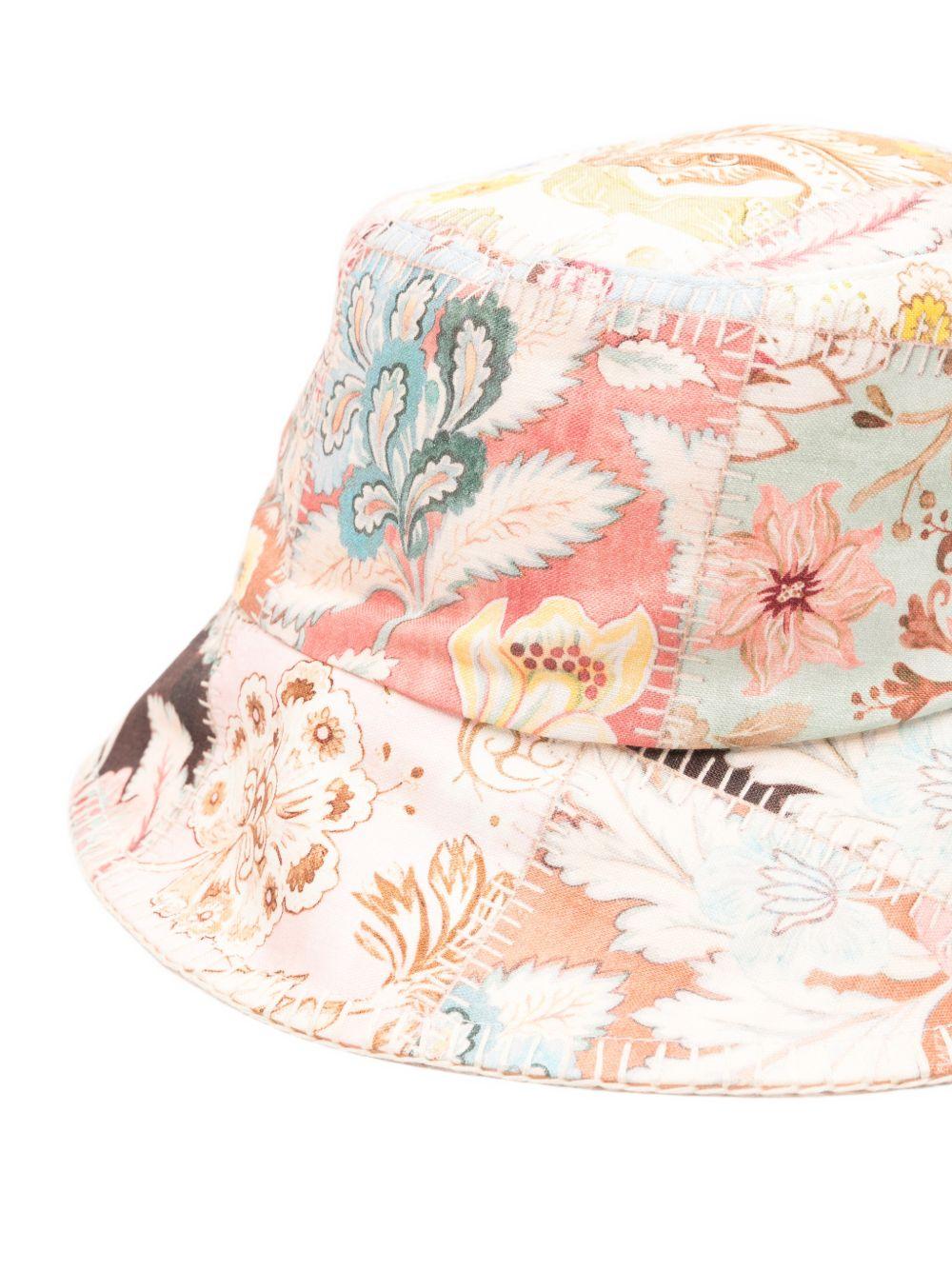 ZIMMERMANN Cappello a pescatore con fantasia floreale