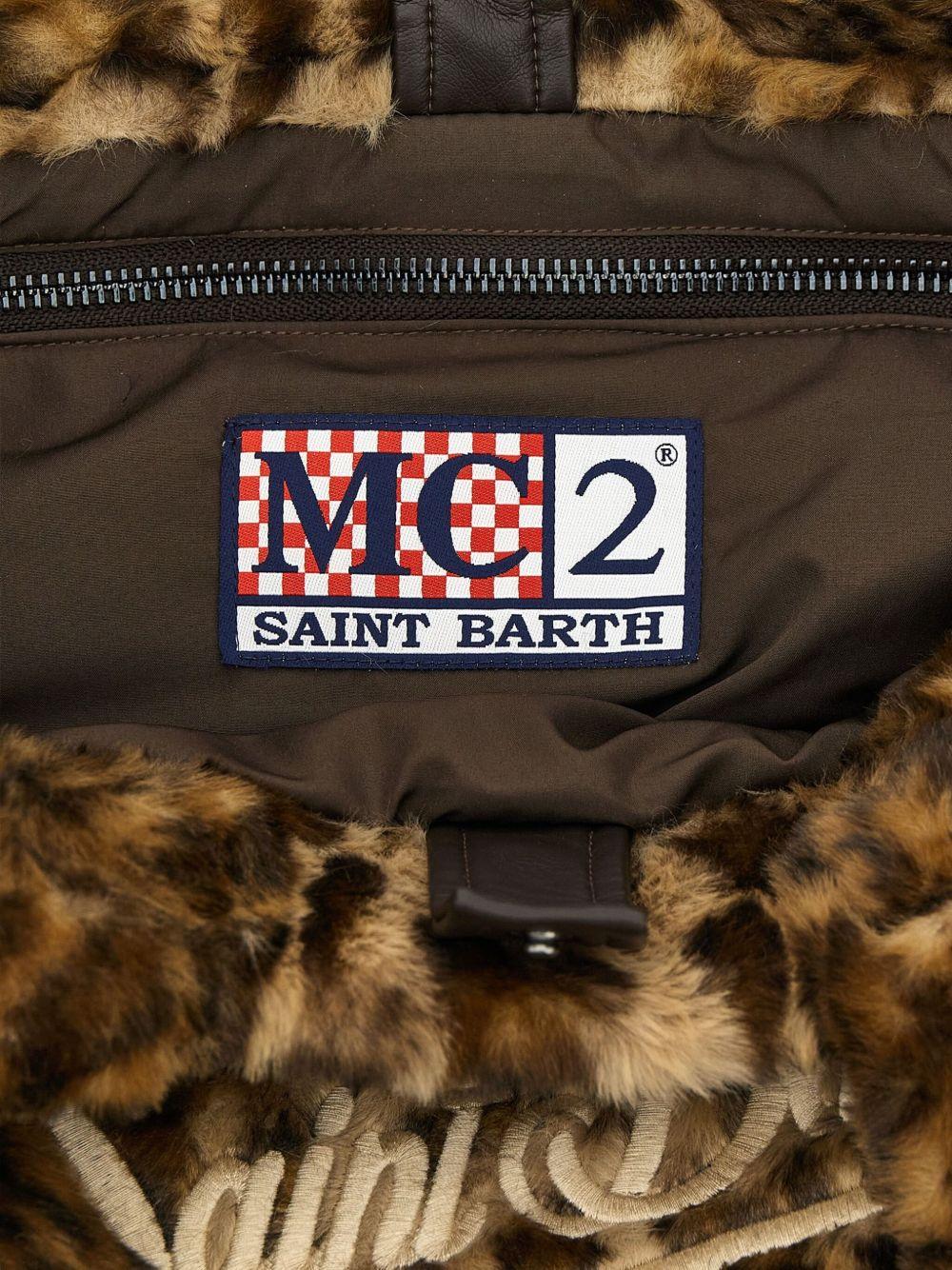 MC2 SAINT BARTH Borsa 'Colette Soft' in pelliccia leopardata