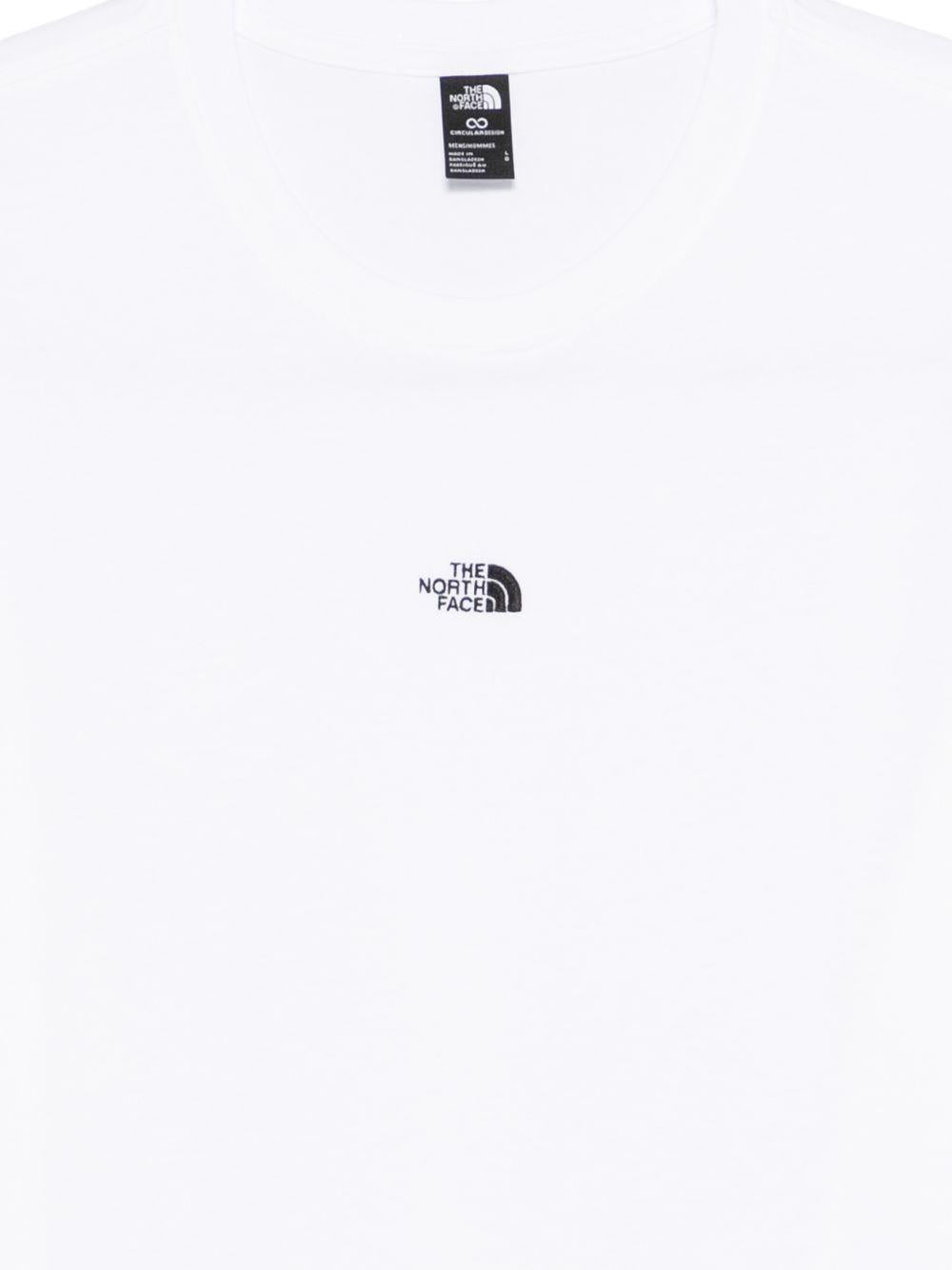 THE NORTH FACE T-shirt bianca con logo nero sul petto