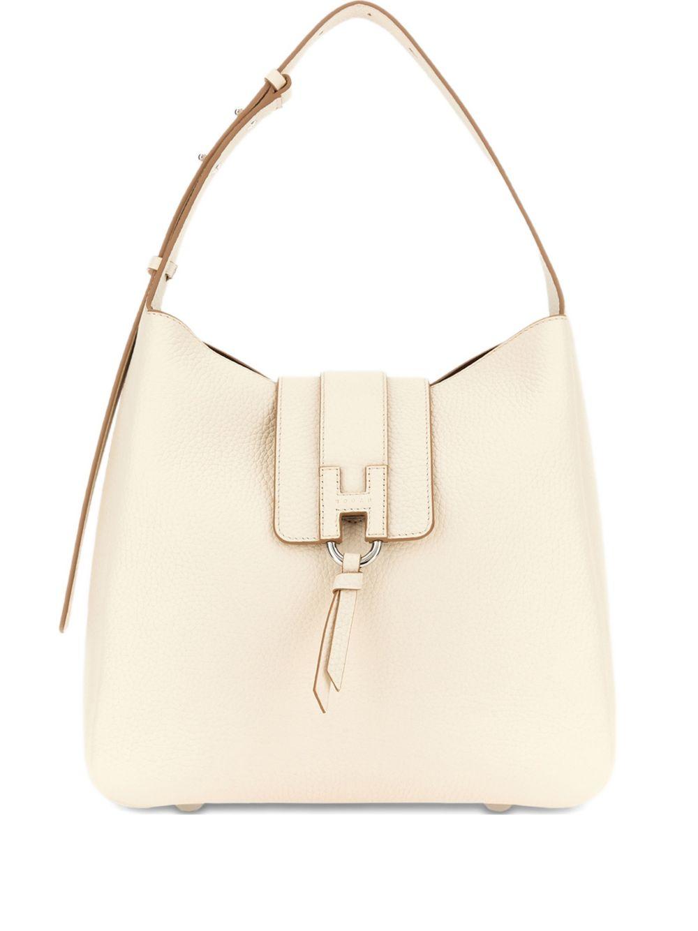 HOGAN Borsa a spalla in pelle panna