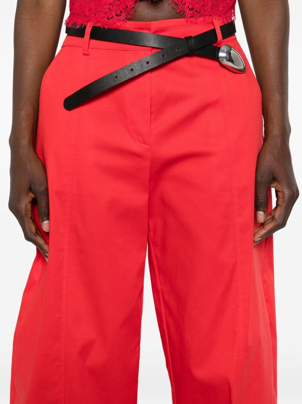 PINKO Pantaloni barrel rossi Bacca