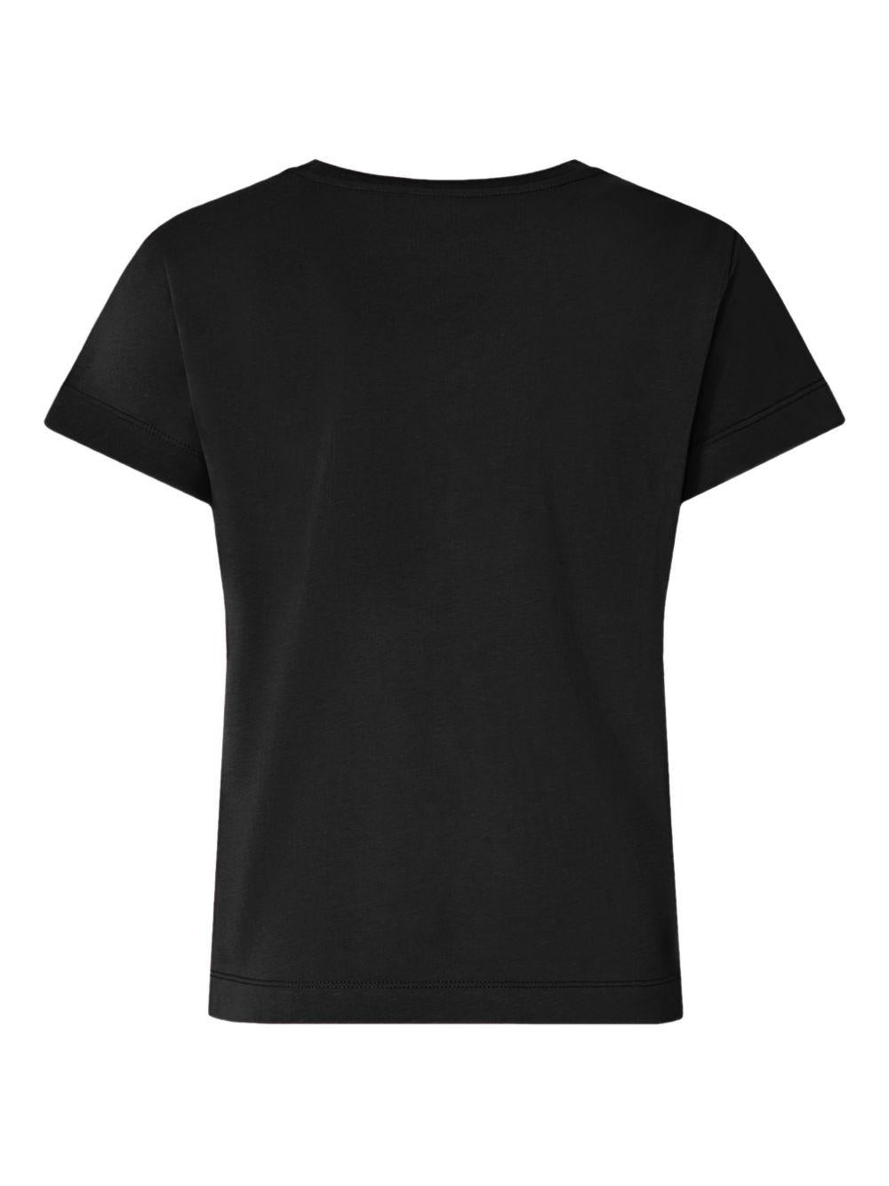 PINKO T-shirt nera con logo tipo