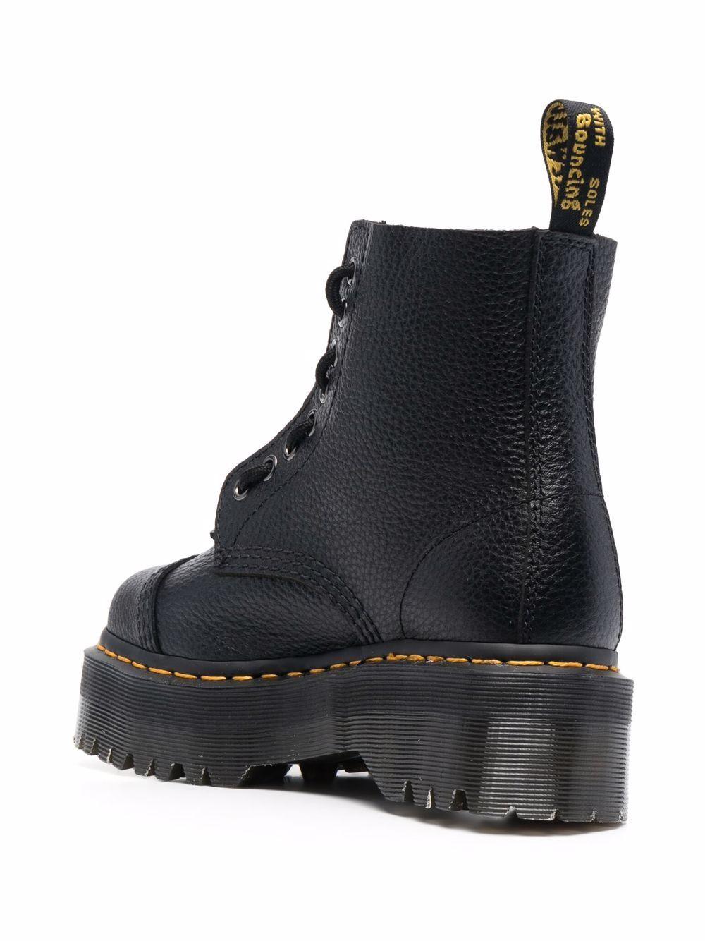 DR MARTENS Stivali stringati in pelle nera 'Sinclair'