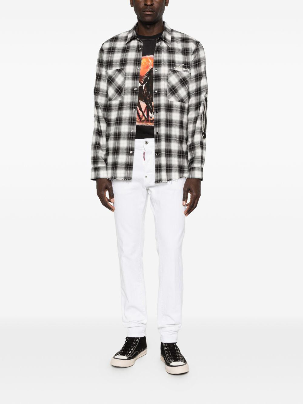 DSQUARED2 Jeans Teddy bianchi a cinque tasche